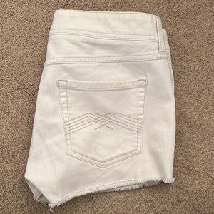 Express Size 12 White Jean shorts